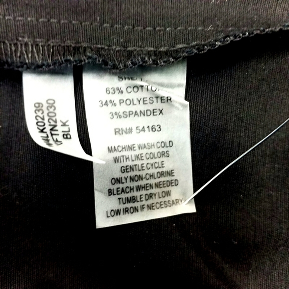 Calvin Klein Black Zip Pocket Stretch Tapered Leg Ankle Pants Womens Plus 24W - Picture 10 of 11